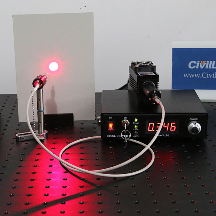 670nm 10mW Láser de fibra acopladaRojo Diode Laser System